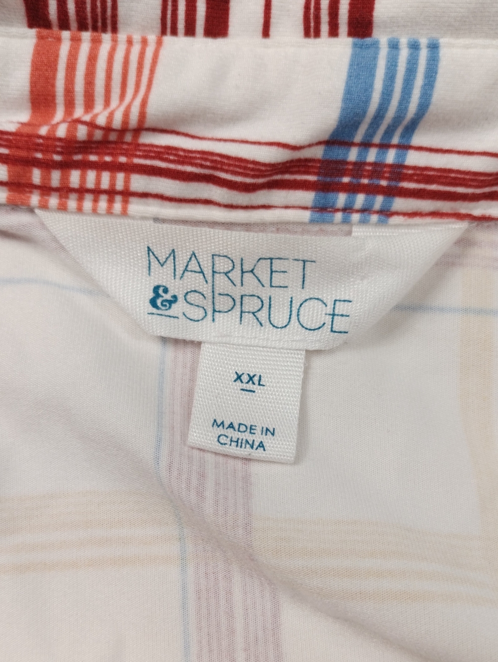 Market & Spruce Womens Sleeveless Plaid Button-Up Shirt Size 2X - Picture 2 of 9